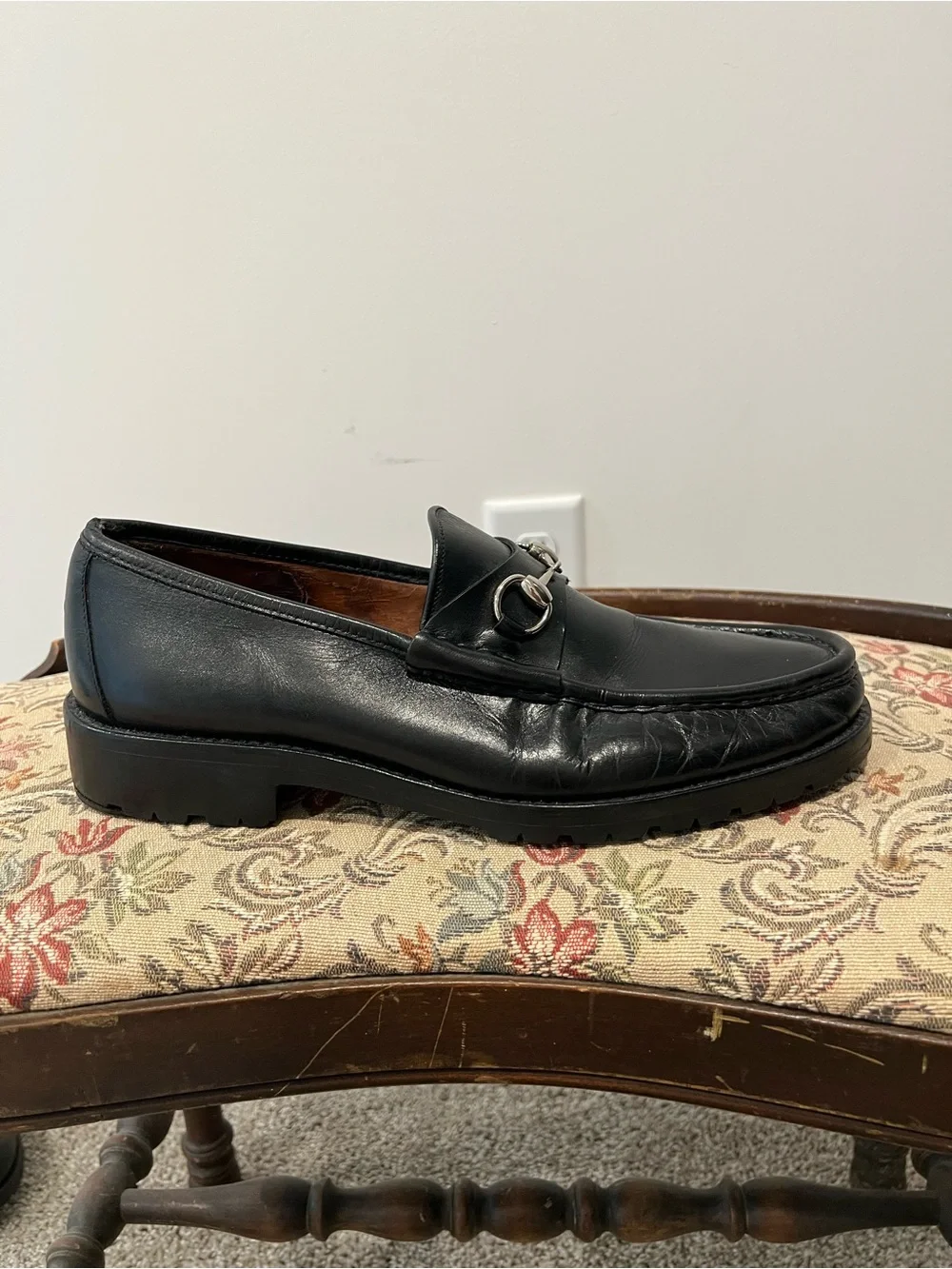 Gucci black leather